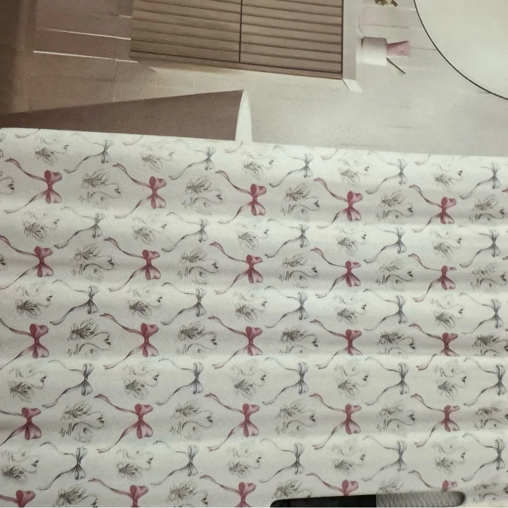 Rachel Zoe Bows & Swans Multicolor Fabric Shower Curtain 72